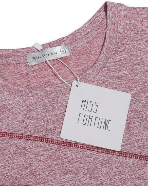 MISS FORTUNE Women's Exercise Tops for Yoga Hiking Running Gym, Moisture Wicking Ladies Workout Clothes, Women Active Shirts