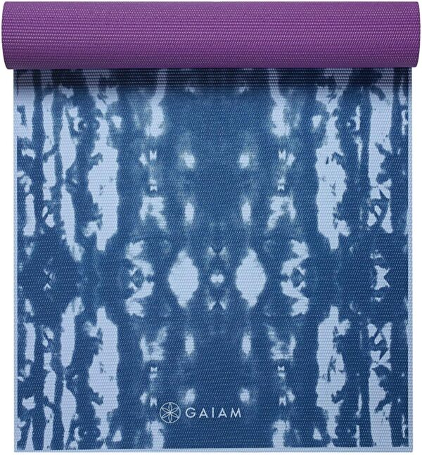 Gaiam Yoga Mat - Premium 6mm Print Reversible Extra Thick Non Slip Exercise & Fitness Mat for All Types of Yoga, Pilates & Floor Workouts (68" x 24" x 6mm Thick)